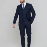 Костюм-тройка светло-синего цвета Костюм на свадьбу