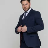 Костюм-тройка светло-синего цвета Костюм на свадьбу